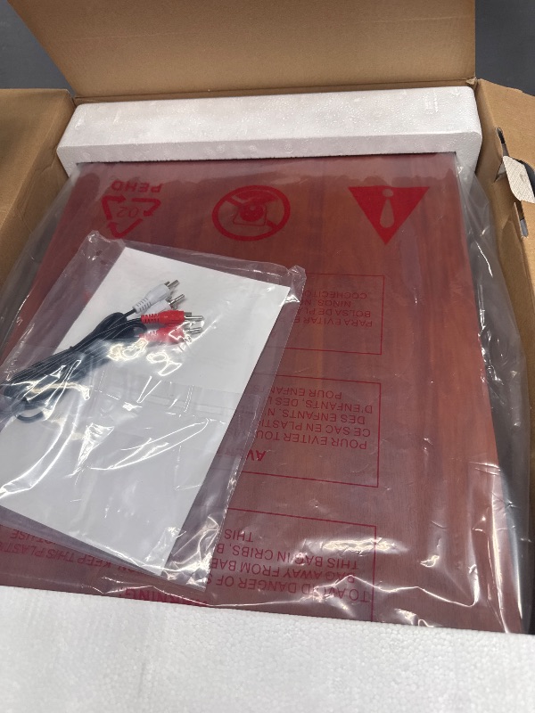 Photo 1 of Victrola Nostalgic 6-in-1 Bluetooth Record Player & Multimedia Center with Built-in Speakers - 3-Speed Turntable, CD & Cassette Player, FM Radio | Wireless Music Streaming | Mahogany