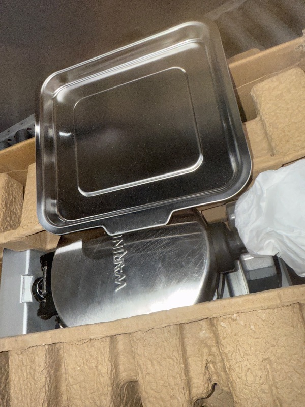 Photo 1 of Waring Commercial WMB400X Single Mini Belgian Waffle Maker w/Cast Aluminum Grids 120V, 1200W 5-15 Phase Plug