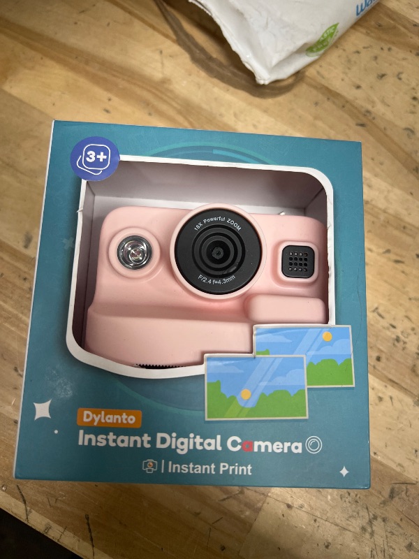 Photo 2 of Dylanto Kids Camera Instant Print,1080P Kids Instant Cameras That Print Photos,Christmas Birthday Gifts for Girls Age 3-12,Portable Toy for 3 4 5 6 7 8 9 10 Year Old Girls Boys Pink