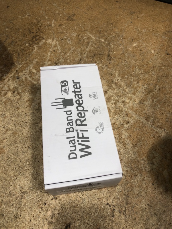 Photo 1 of WiFi Range Extender Signal Booster, 1200Mbps Dual-Band Extender for Home, Up to 12880 sq.ft Coverage, Supports 105 Devices, 4 External Antennas, Ethernet Port, WiFi Extender for Home & Office Use