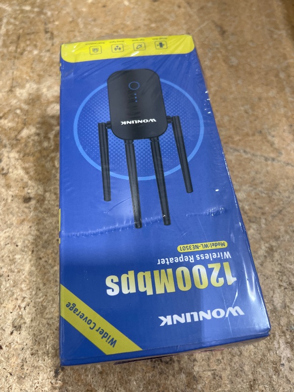 Photo 1 of WONLINK 2025 WiFi Extender Signal Booster,1200Mbps WiFi Extender up to 10000 sq.ft Coverage,Dual-Band WiFi Extender Signal Booster for Home,Internet WiFi Booster Support Multiple Devices,1-Tap Setup