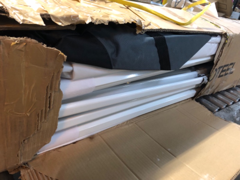 Photo 1 of HOTEEL 10x30 Party Tent Canopy Tent with Walls, 10 x 30 Pop Up Canopy Tent Heavy Duty Tents for Parties, Commercial Instant Event Tent with Thickened Metal Frame & Installation Manual, White