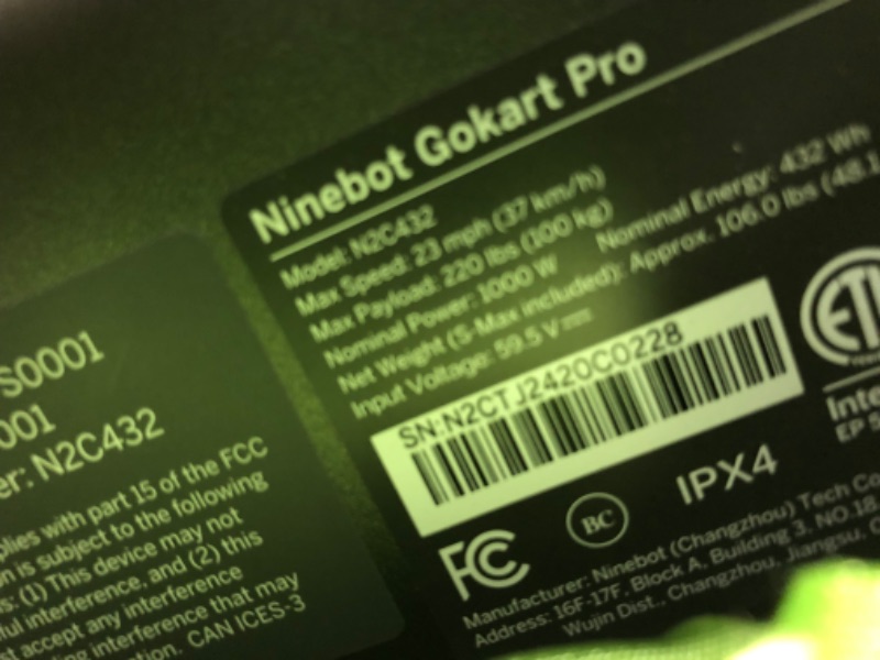 Photo 1 of *COLOR MAY VARY** Segway Gokart Pro - High-Performance Electric Drifting Kart with Adjustable Frame, Up to 24 mph Speed, and 15% Hill Climbing Ability, Fun for Ages 14+ GREEN 