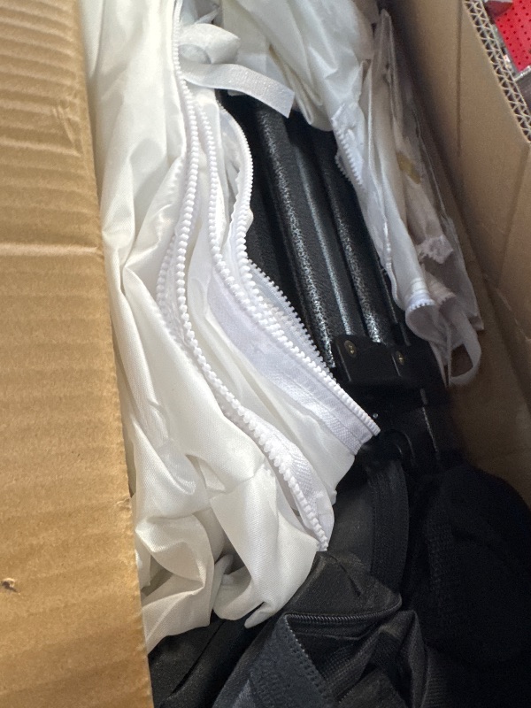 Photo 1 of 10x15 Heavy Duty Pop Up Canopy Tent with 4 Removable Sidewalls, Easy Setup Commercial Outdoor Canopy, Upgraded Waterproof Windproof Canopy for Parties with Roller Bag, Frame Thickened