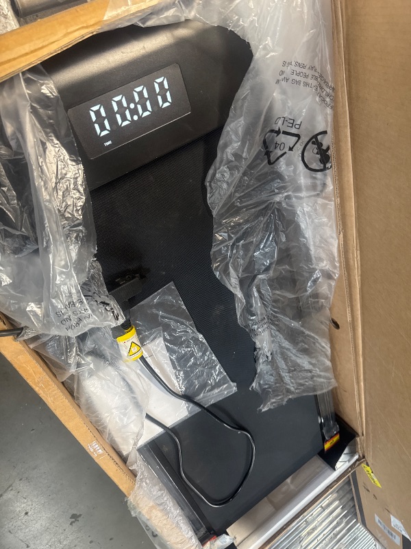 Photo 1 of ***MISSING ACCESSORIES***

Lichico Walking Pad Under Desk Treadmill, Portable Small Treadmills for Home and Office, 2.5HP Super Quiet Brushless Motorized Walking Jogging Running Machine with Remote Control