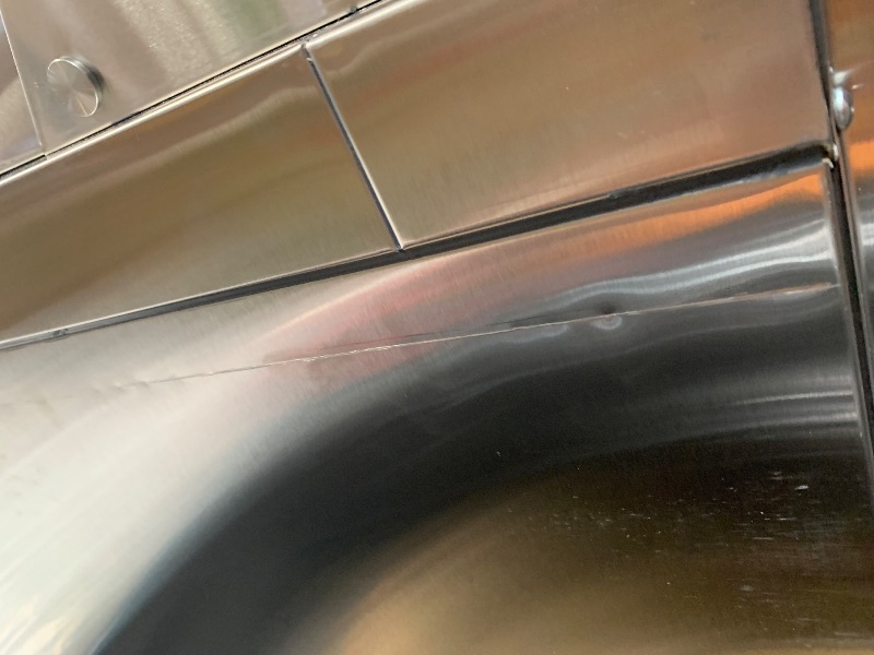 Photo 1 of Scratched Side ECEVT 48" W Commercial Refrigerator Sandwich Salad Prep Table Refrigerator Stainless Steel with 12 Pans, Kitchen Equipment for Restaurant, Bar, Shop, Buffet, etc, ETL/NSF/DOE Approved