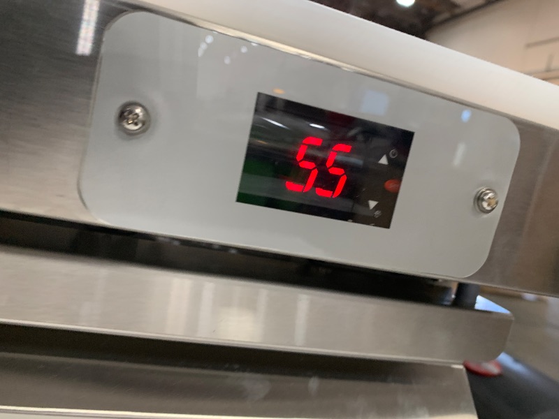 Photo 1 of Scratched Side ECEVT 48" W Commercial Refrigerator Sandwich Salad Prep Table Refrigerator Stainless Steel with 12 Pans, Kitchen Equipment for Restaurant, Bar, Shop, Buffet, etc, ETL/NSF/DOE Approved