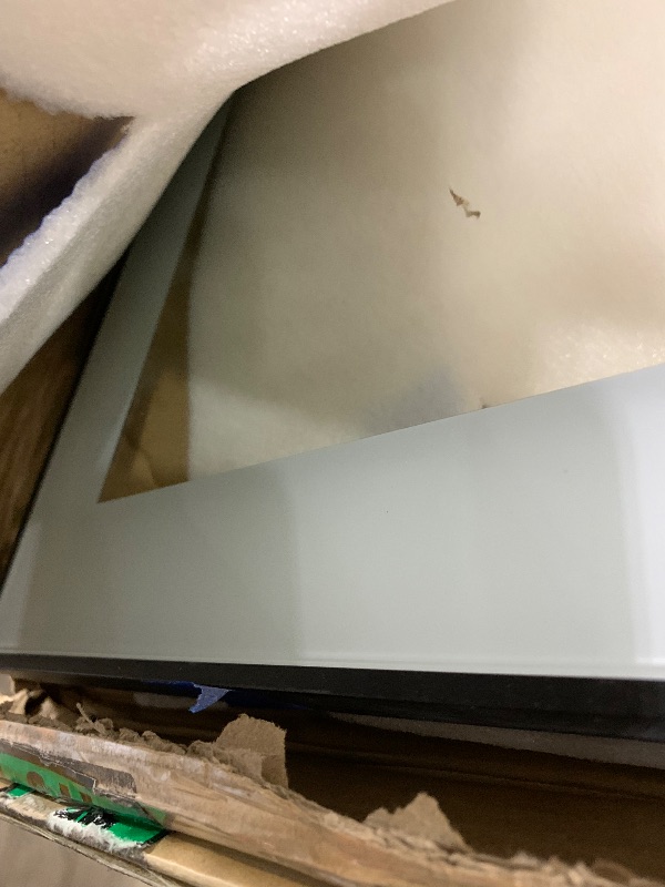 Photo 1 of Amorho 36"x 36" LED Bathroom Mirror with Black Frame