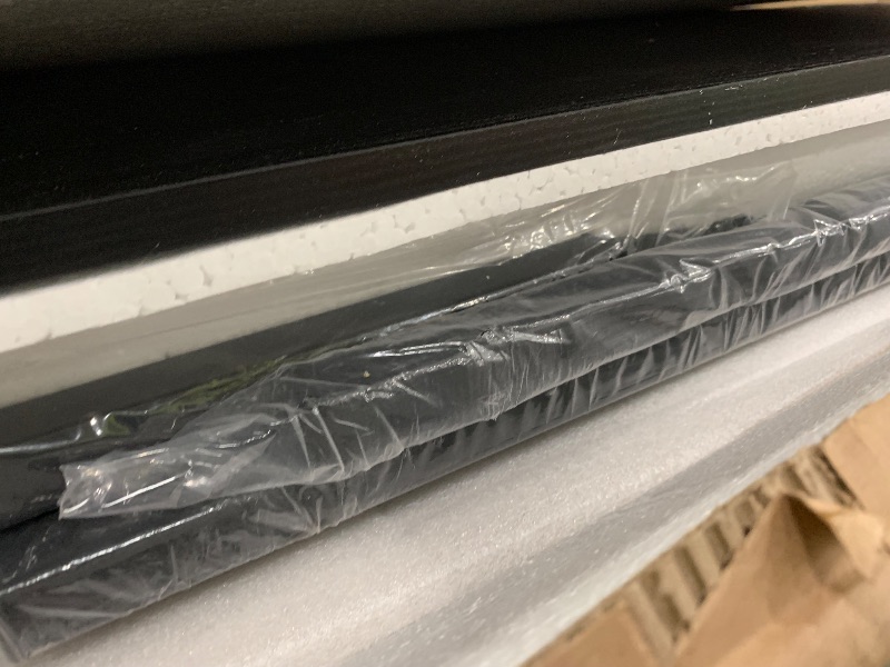 Photo 1 of Huuger 55 inch Computer Desk with 4 Drawers, Gaming Desk with LED Lights & Power Outlets, Home Office Desk with Large Storage Space for Bedroom, Work from Home, Black