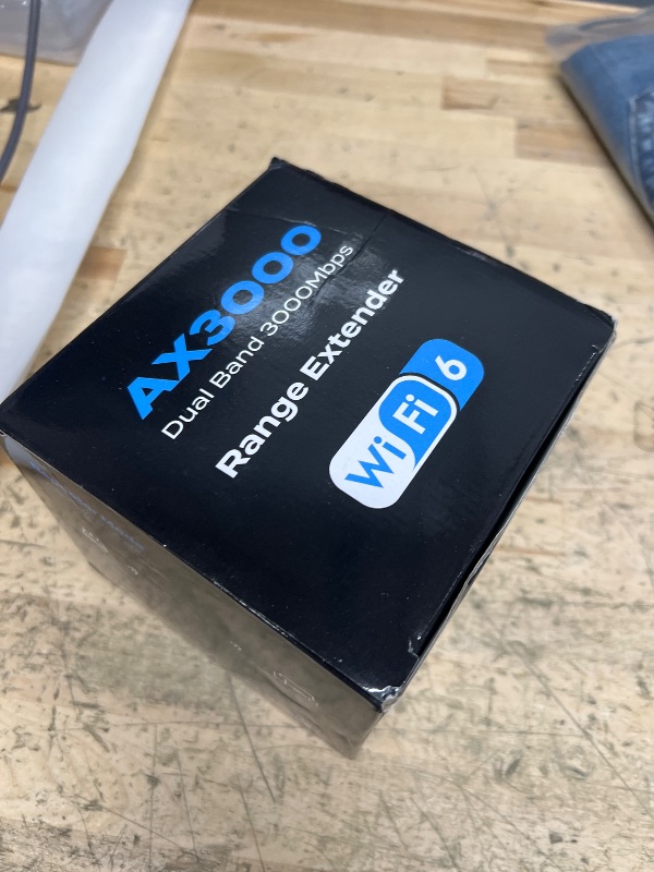 Photo 1 of 2025 AX3000 WiFi 6 Range Extender, WiFi Extender Signal Booster with Gigabit Ethernet Port, Dual Band (2.4G&5.8G) WiFi Repeater Cover up to 13888sp.ft, Faster Speed and Wider Cover, Quick Setup