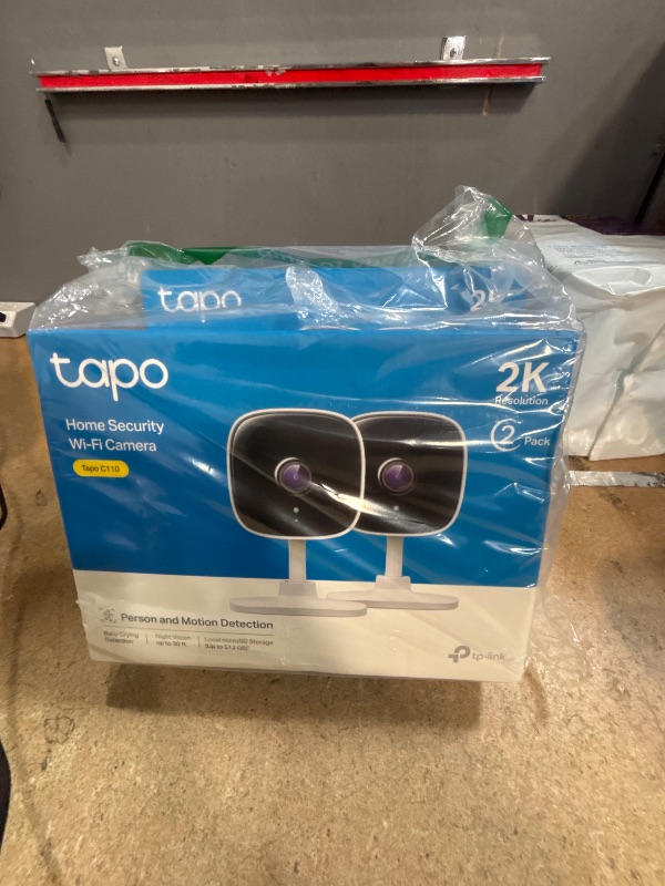 Photo 1 of TP-Link Tapo 2K Security Camera for Baby Monitor, Dog Camera w/Motion Detection, 2-Way Audio Siren, Night Vision, Cloud & SD Card Storage, Works w/Alexa & Google Home, 4-Pack (Tapo C110P4)