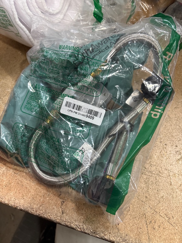 Photo 1 of Skyflame 2-Stage Auto Changeover RV Propane Regulator, Dual Propane Tank Connection Kit with 2PCS 12-Inch Stainless Steel Braided Hoses for RVs, Trailers, Vans