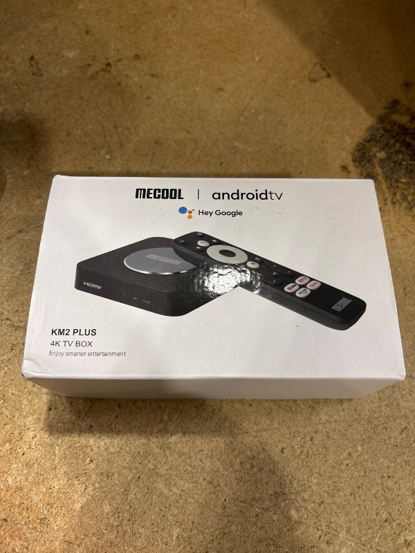 Photo 1 of Android 11.0 TV Box, MECOOL KM2 Plus 2GB 16GB Smart TV Box with Netflix Certified, Google Assistant Dolby Atmos, TV Box 4K Support AV1, 2.4G/5G, Ethernet, WiFi 5, BT 5.0 with Amlogic S905X4 (Black)