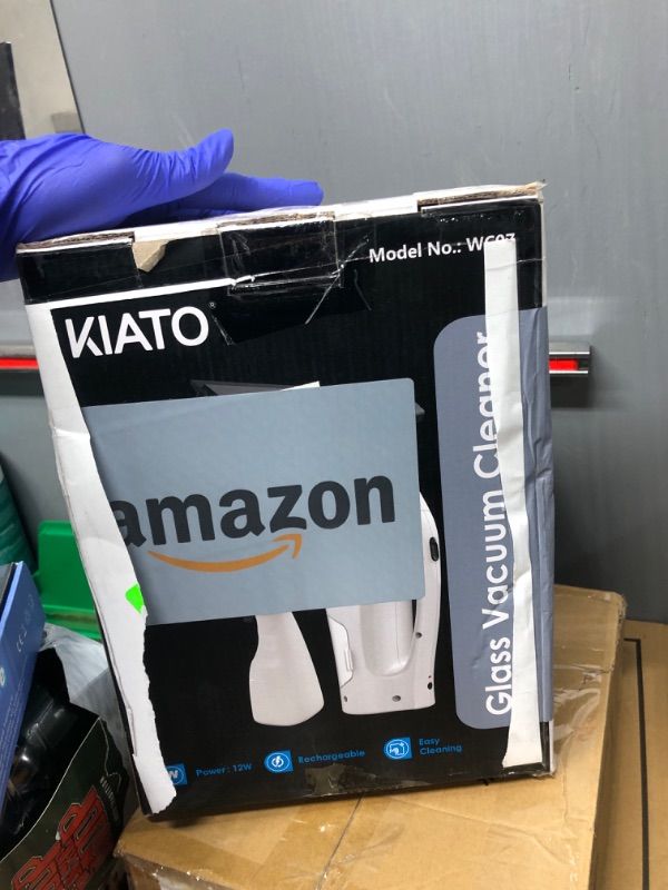 Photo 1 of Kiato Window Vacuum, Window Vacuum Squeegee, Rechargeable Window Vac, Cordless Window Vacuum Cleaner Set, 2x Squeegee (11”+ 6.7”, 2 Pack), Electric Cleaning Tool for Windows, Tiles, Mirrors, 2200mA