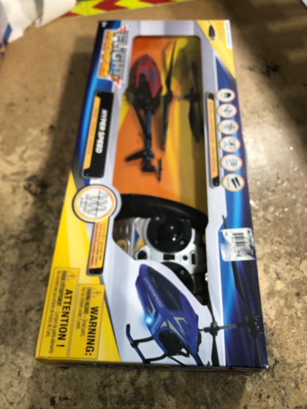 Photo 1 of **PARTS ONLY NON REFUNDABLE**MISSING BATTERY**NOT ABLE TO TEST**
NKOK Flight Machines Hyperspeed Remote Control Helicopter

