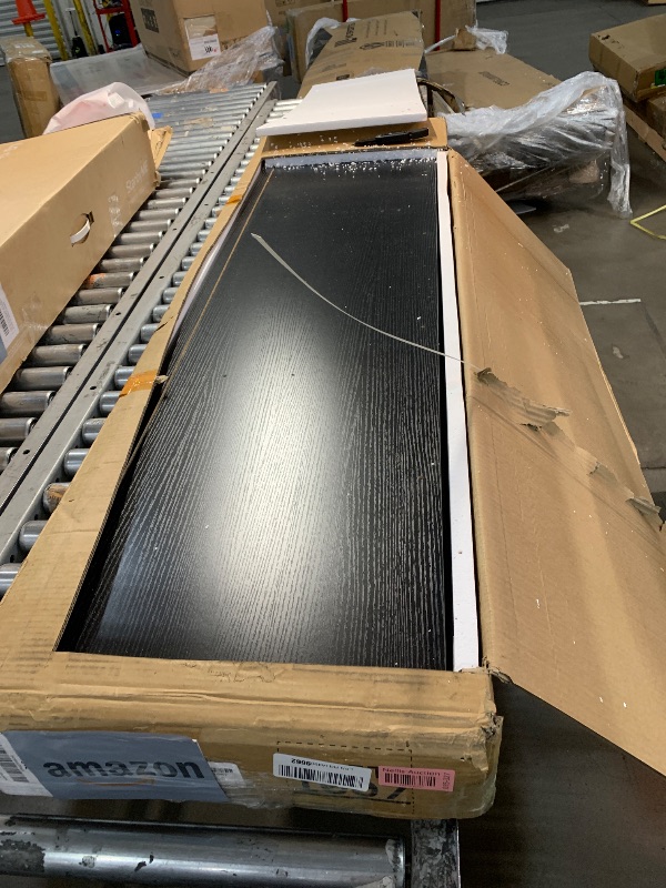 Photo 1 of ***NONREFUNDABLE - MAJOR DAMAGE - SEE COMMENTS***
DWVO Farmhouse TV Stand for 65 Inch TV, Entertainment Centre with Power Outlet and LED Light, TV Console for Living Room, Media Console Television Stands, 59" Black