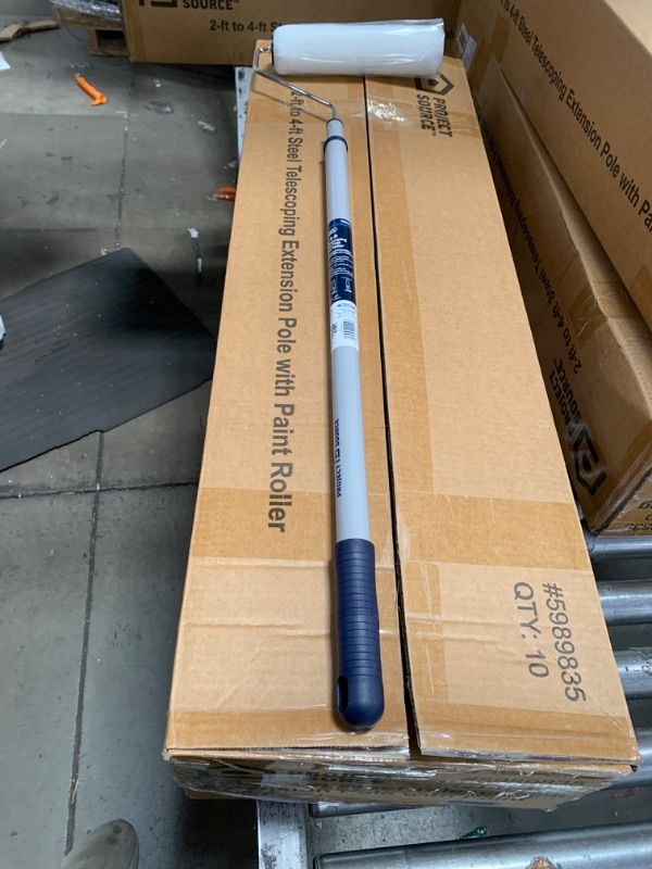 Photo 1 of Project Source 2.2-ft to 4-ft Telescoping Threaded Extension Pole
