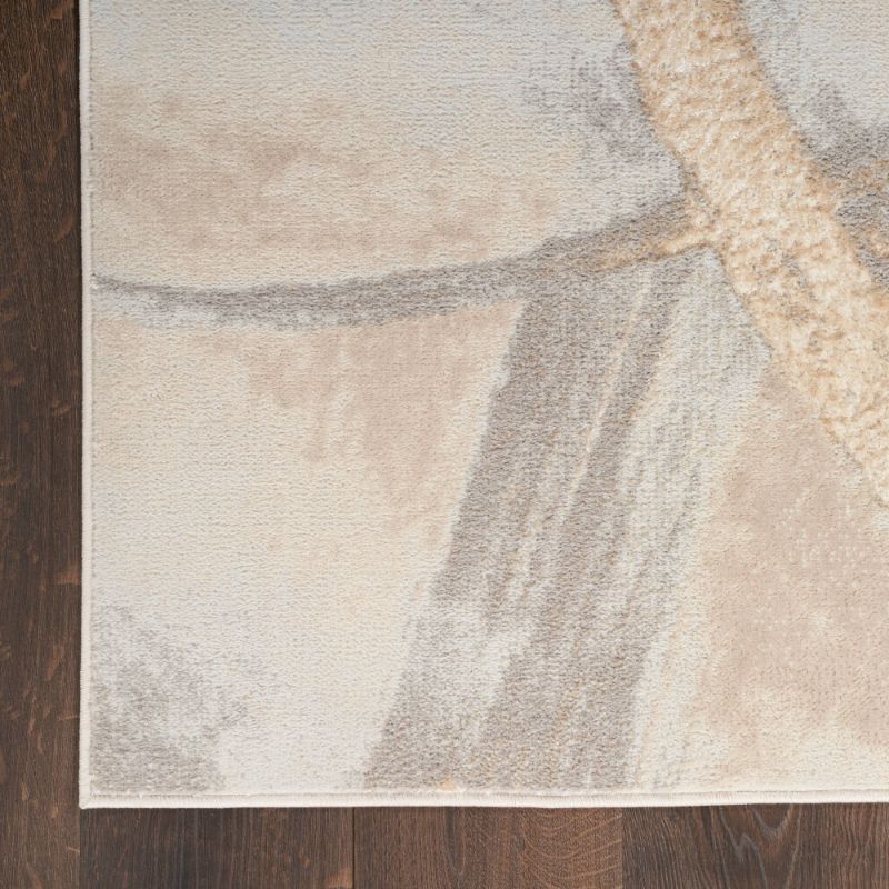 Photo 1 of ***USED -VERY DIRTY - NO PACKAGING***
Brushstrokes Beige/Grey 9 Ft. X 12 Ft. Abstract Contemporary Area Rug