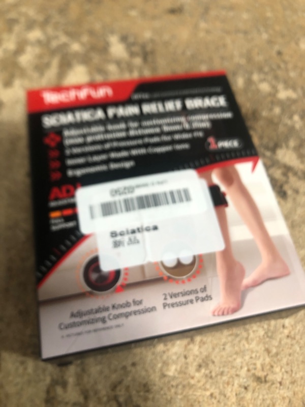 Photo 1 of Tech Fun Sciatica Pain Relief Devices -Sciatica Pain Relief with Adjustable Knob and 2 Versions Pressure Pad for Men Women,Sciatic Ease Nerve Pain Brace for Lower Back Pain & Hip- Knee, Black