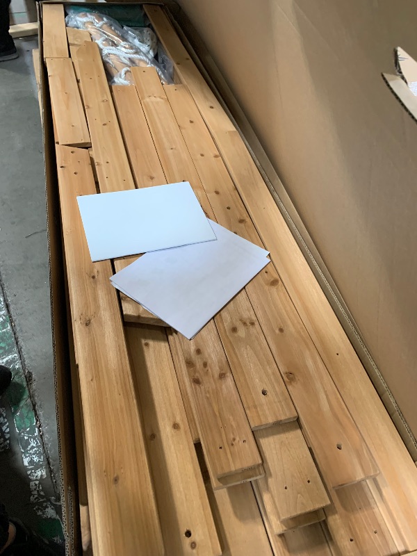 Photo 1 of *BOTH BOXES INCLUDED**Backyard Discovery Mount McKinley All Cedar Wood Swing Set, Playground for All Kids Age 3-10, Rock Wall, Wave Slide, Fort, Double Rock Climber and Rope