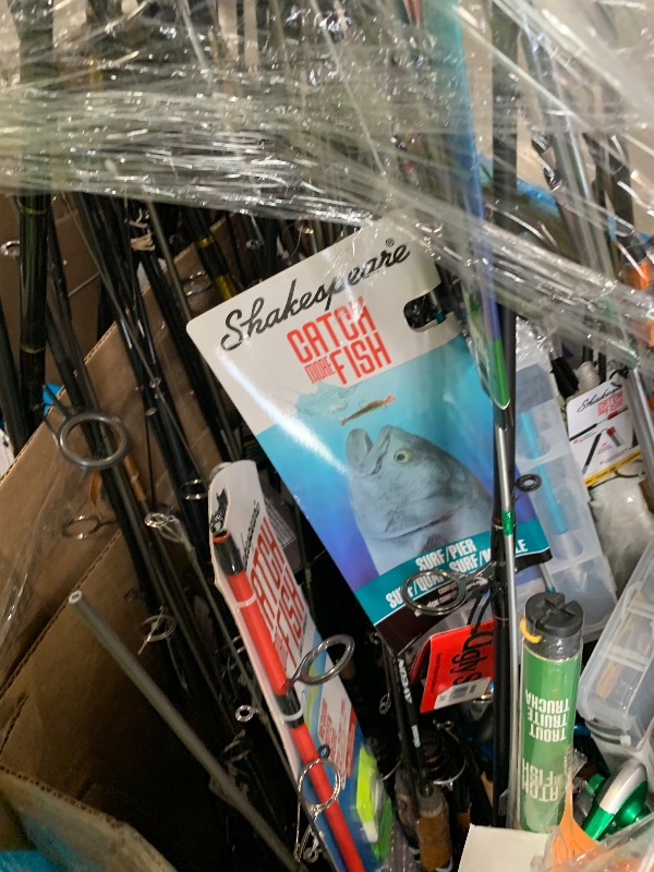 Photo 1 of *NON-REFUNDABLE** PALLET OF BROKEN/ USED/MISSING PARTS FISHING RODS