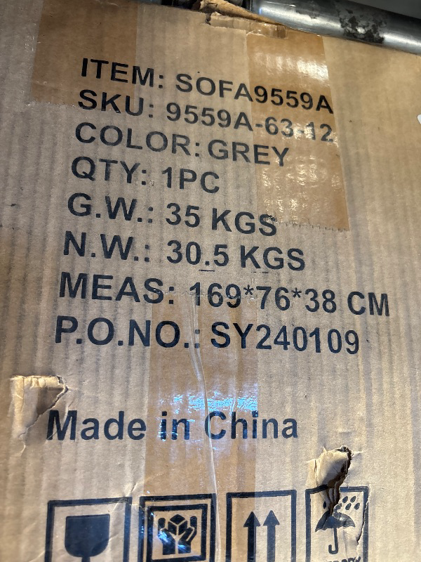 Photo 1 of **PARTIAL SET**Grey L Shaped Sofa