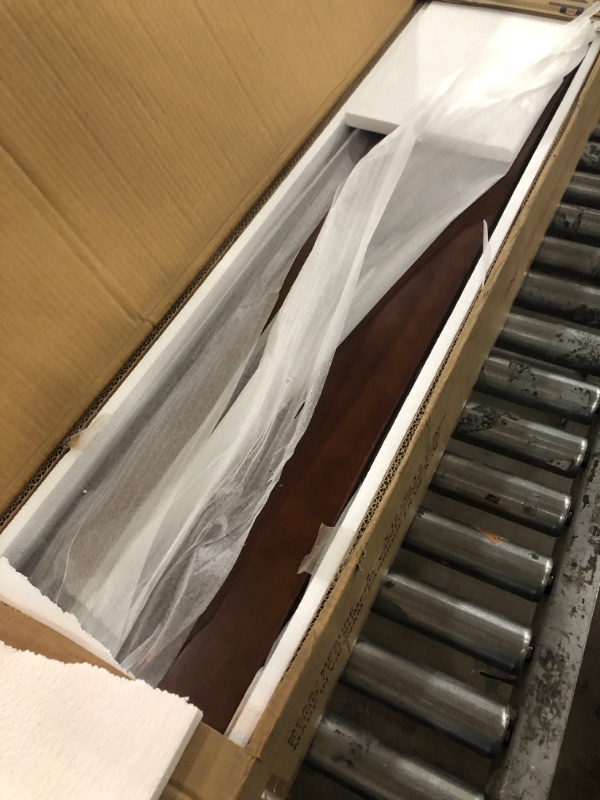 Photo 1 of Merax Twin Size Corner Bed Frame with Storage Bookcase, USB Port and Upholstered Headboard, L-Shaped Pine Wood Captain Daybed for Bedroom, Guest, Study Room & Small Space, Easy Assembly, Walnut