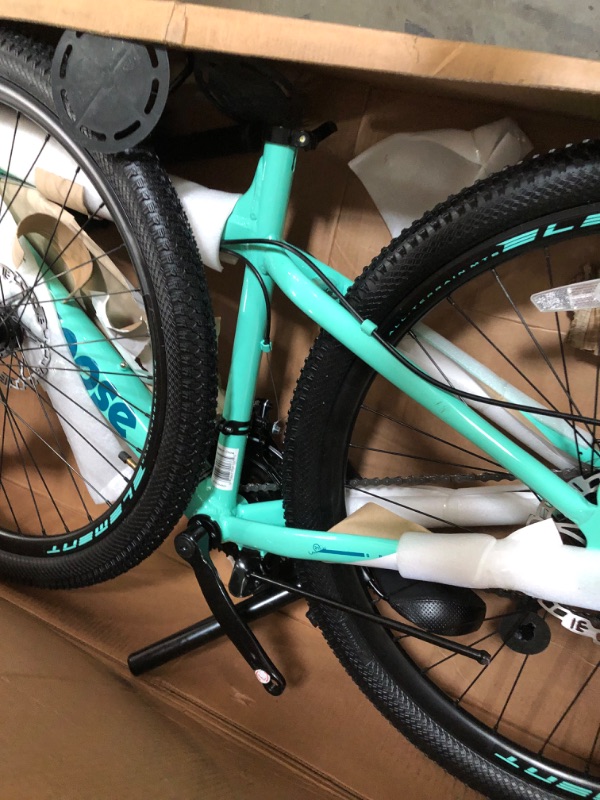Photo 1 of **Parts Only***Mongoose Grafton Mountain Bike for Adult Men Women, 26-Inch Wheels, 21-Speed Trigger Shifter, 17-Inch Aluminum Frame, Front Suspension, Mechanical Disc Brakes, Teal