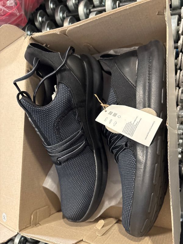 Photo 1 of adidas Men's Lite Racer Adapt 7.0 Sneaker, Black/Grey/Black, 9