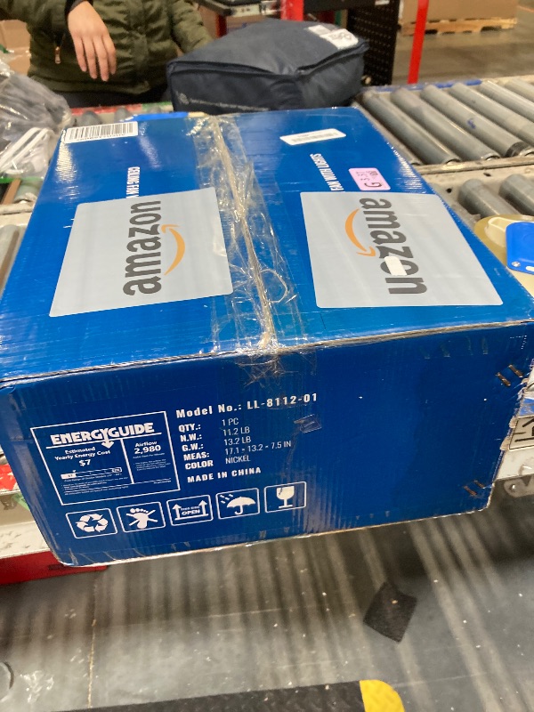 Photo 1 of ZMISHIBO 52" Ceiling Fans with Lights, Black Modern Ceiling Fan with Remote, Farmhouse Indoor Ceiling Fan with Dual Finish Blades, Quiet & Strong Motor, Bright LED Light.