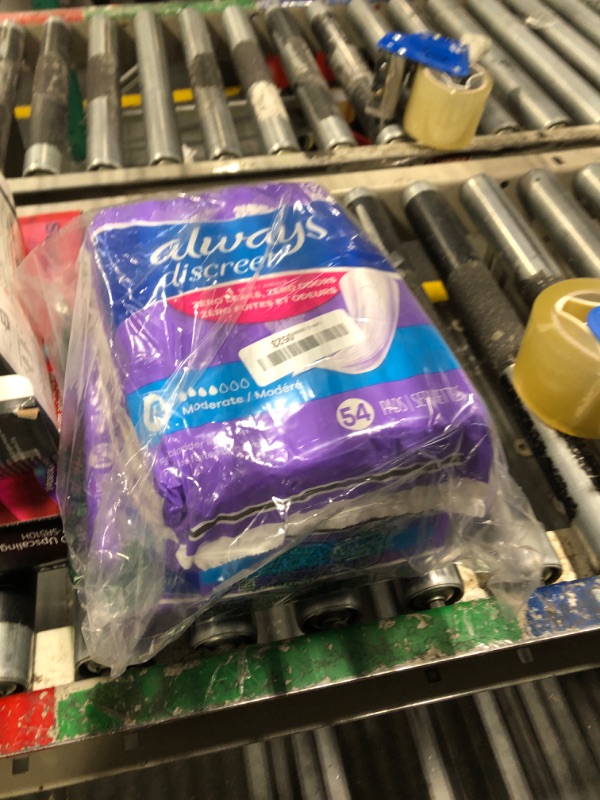 Photo 1 of Always Discreet Adult Incontinence Pads for Women, Moderate Absorbency, Regular Length, Postpartum Pads, 108 CT (Packaging May Vary)