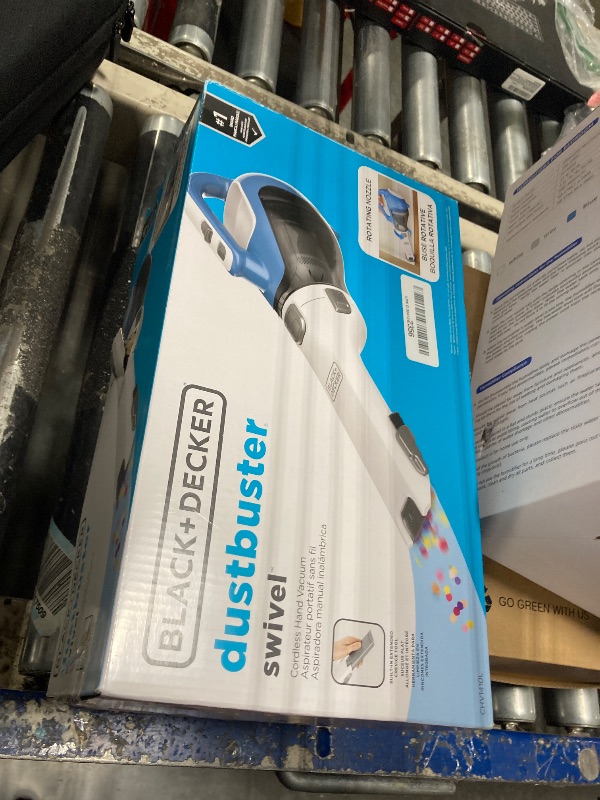 Photo 1 of **USED** BLACK+DECKER dustbuster AdvancedClean Cordless Handheld Vacuum, Compact Home and Car Vacuum with Crevice Tool (CHV1410L)