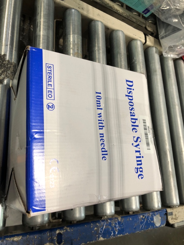 Photo 1 of 100 Pack Disposable 10ml/cc Lab Syringes with 18Ga 1 Inch Needle Luer Lock, Individually Sealed Packed