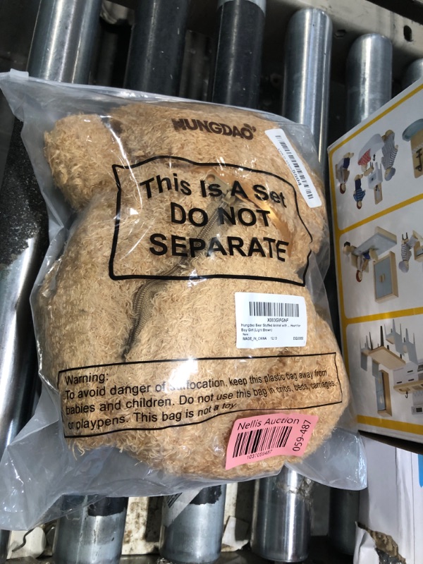 Photo 1 of Hungdao Bear Stuffed Animal with Voice Recorder Set, 60 Seconds Heart Shaped Voice Sound Recorder Module 16 Inch Soft Plush Bear with Zipper for Boy Girl Valentines Day(Light Brown)
**VOICE RECORDER SET NOT INCLUDED**