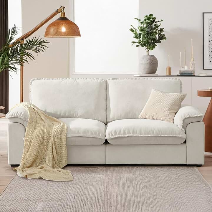 Photo 1 of ***Stock photo is similar item*** Sectional Loveseat, White and Grey