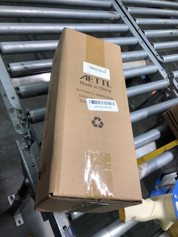 Photo 1 of AETTL Touchless Automatic Foaming Hand Soap Dispenser Wall Mount, Motion Sensor Foam Liquid Refill Bottle Sanitizer Dispensing for Bathroom Kitchen Home Farmhouse Station 1306-s