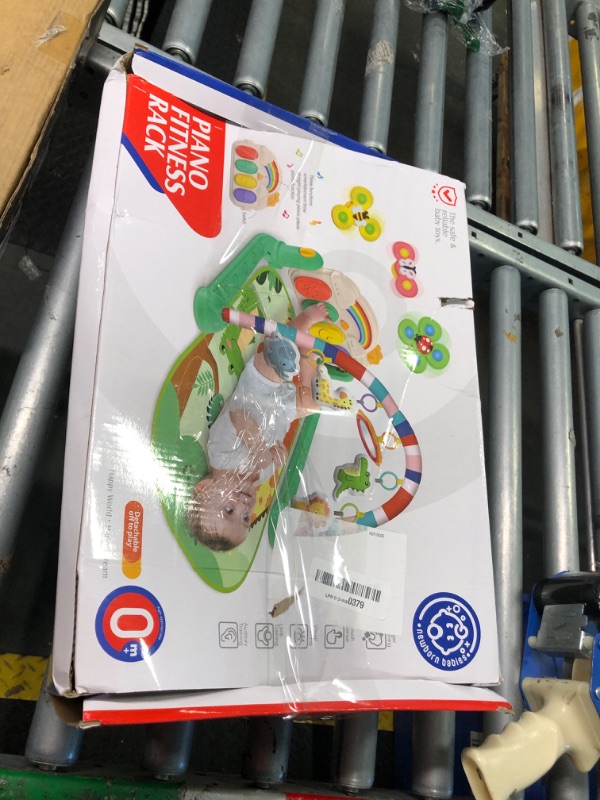 Photo 1 of Joryuek Baby Gyms Play Mats, Tummy Time Mat Toys, Infant Play Mat and Activity Gym, Baby Play Piano Gym Mat, Play Mats for Babies Newborns and Toddlers, Baby Activity Mat Toys 0-3-6-12 Months (Green)