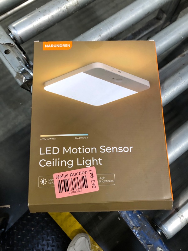 Photo 1 of NARUNDREN Rechargeable Motion Sensor Ceiling Light with Remote, Wireless Ceiling Lights Battery Operated Closet Light,3 Colors Temperatures LED Ceiling Lamp for Closets,Shower,Stairs,Hallway