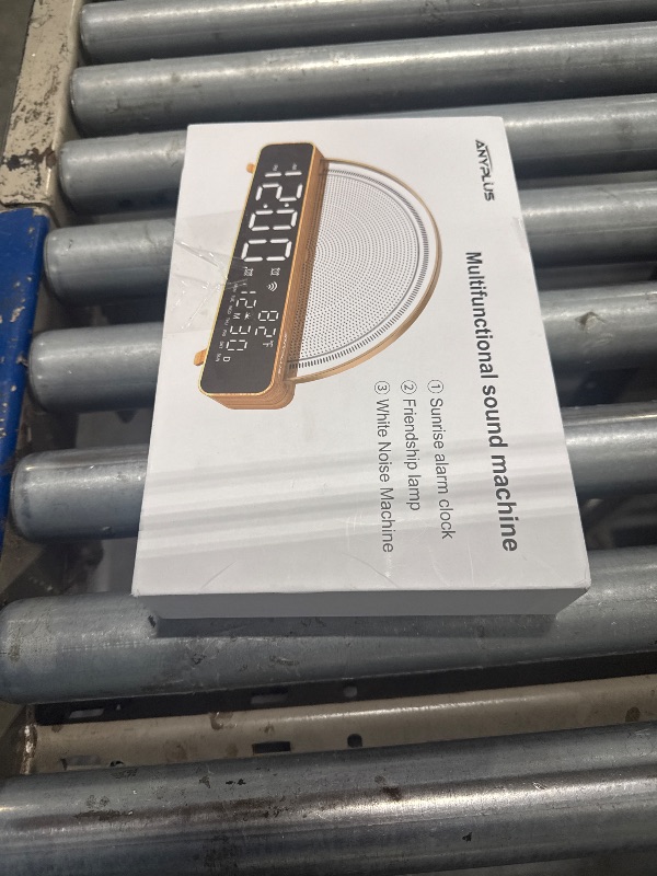 Photo 1 of ANYPLUS White Noise Sound Machine, Sunrise Alarm Clock APP/AI Voice Control Work for Bedroom, Sound Machine for Sleep with Touch Night Light, Sleep Aid, Snooze Timer, Dual Alarms, Sunrise Simulation