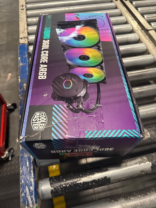 Photo 1 of MASTERLIQUID 360L Core ARGB AIO CPU Liquid Cooler, Water Cooling System, 3 x120mm ARGB Fans, 360mm Radiator Compatible with AMD Ryzen AM5/AM4/Intel LGA 1851/1700/1200/1151 | Black