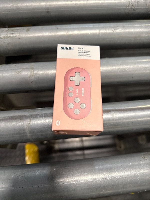 Photo 2 of 8Bitdo Zero 2 Bluetooth Key Chain Sized Mini Controller for Nintendo Switch, Windows, Android and macOS (Pink Edition)