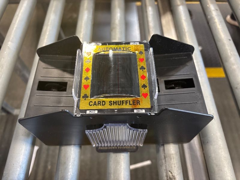 Photo 1 of FEIERYA Automatic Card Shuffler 4 Deck,Battery-Operated Electric UNO Poker Shuffler,Playing Card Shuffler for Home Card Game,Travel