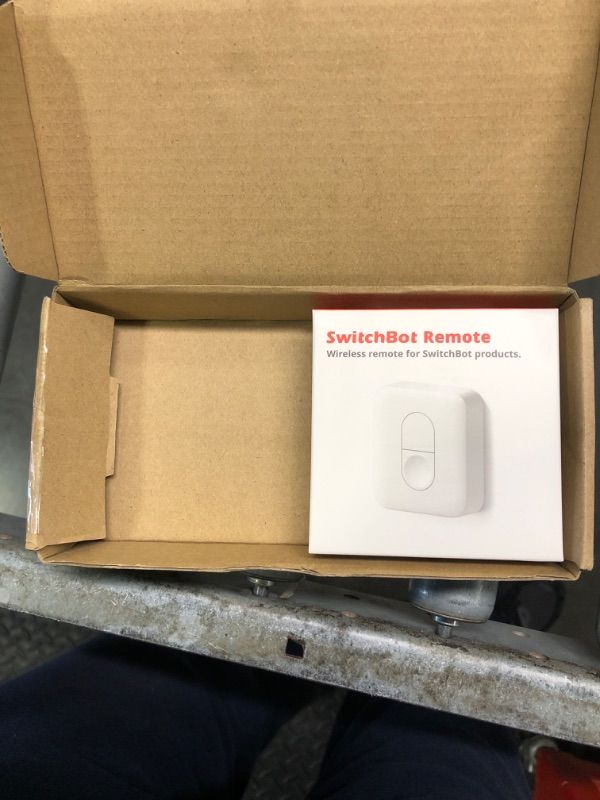 Photo 1 of SwitchBot Smart Switch Pusher with Remote - No Wiring, Control with APP, Timer and Bluetooth Remote, Add SwitchBot Hub Mini to Make it Compatible with Alexa, Google Home, IFTTT (White)