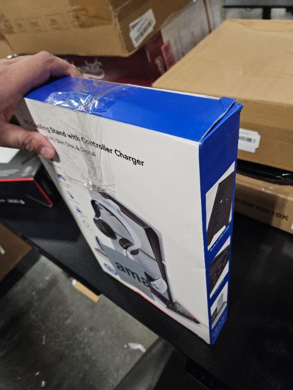 Photo 1 of PS5/ PS5 Slim Stand for Disc & Digital Console, PS5 Cooling & Charging Station with 3-Level Fan, PS5 Controller Charger for PS5 & Edge Controller, PS5/Slim Accessories with 3 Charging Ports