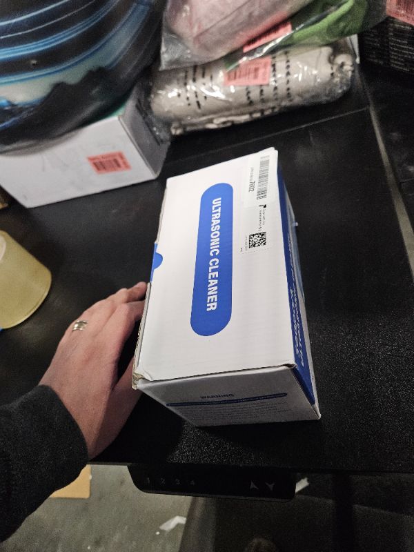 Photo 1 of Professional Ultrasonic Jewelry Cleaner with Digital Timer,50KHz Ultrasonic Cleaner Machine with 304 Stainless Steel for Jewelry,Eyeglasses, Rings, Coin, Watch Strap, Dentures, Hygiene Items (Bule)