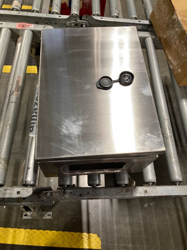 Photo 1 of KWONONG Stainless Steel Enclosure, IP65 Waterproof Electrical Box for Indoor and Outdoor Projects, Includes Mounting Plate and Wall Bracket 350×250×150mm (14"×10"×6")