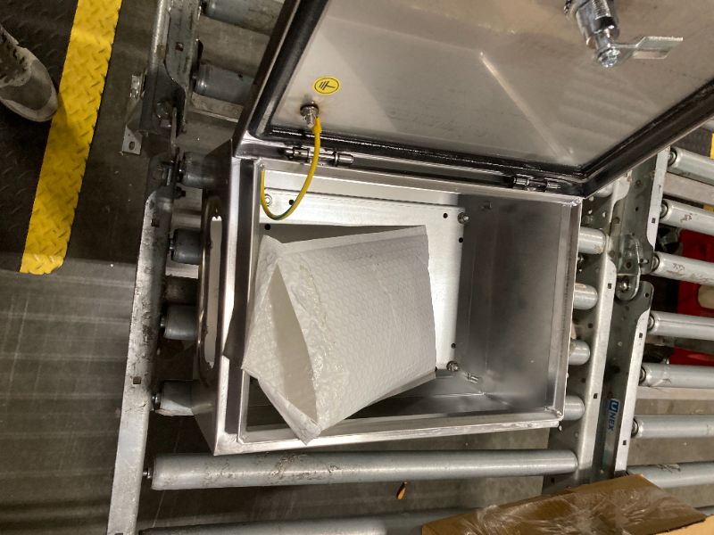 Photo 1 of KWONONG Stainless Steel Enclosure, IP65 Waterproof Electrical Box for Indoor and Outdoor Projects, Includes Mounting Plate and Wall Bracket 350×250×150mm (14"×10"×6")