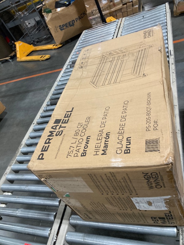 Photo 1 of VINGLI 80 Quart Rolling Ice Chest on Wheels, Cooler Table, Patio Party Bar Drink Cooler Cart with Table, Beverage Pool with Bottle Opener, Water Pipe, Paper Roller Holder