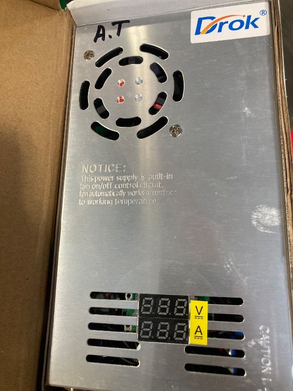 Photo 1 of DROK 60V Power Supply, AC 110V 220V to DC 0-60V 0-8A 480W Buck Converter, Amp Adjustable Adapter Regulated 12V 24V 36V 48V 60Volt Switching Voltage LED Transformer Charger for Computer CCTV Lab