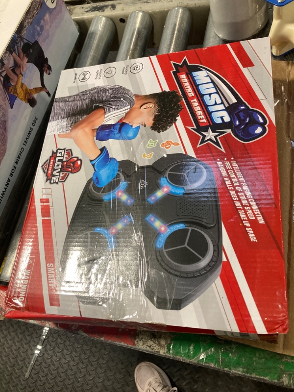 Photo 1 of NOTLZPLS Music Boxing Machine, Rechargeable Boxing Equipment Wall Mount, Home Smart Boxing Target Workout Machine, Electronic Focus Agility Training Digital Boxing for Kids and boy